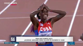 PAN GAMES 2023: JASMINE ABRAMS WINS SILVER IN WOMEN’S 100M