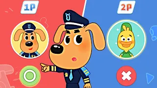 Who is the Best? Sheriff Labrador or Little Duck - Help Officer Labrador to Win the Game - Babybus