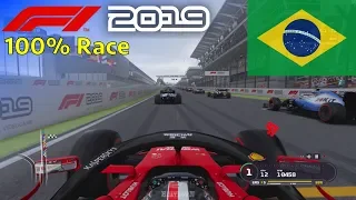 F1 2019 - Let's Make Leclerc World Champion #20: 100% Race Brazil