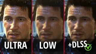 UNCHARTED 4 PC 4K ULTRA vs. LOW + DLSS