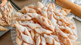 KRHKI FLANCATI | Crostoli | Kroštule | How to Make Angel Wing Cookies Recipe