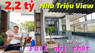 Ngôi Nhà Triệu View giá siêu rẻ 2 tỷ 200 triệu full nội thất full thổ cư nở hậu mặt tiền đường nhựa