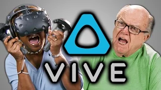 ELDERS REACT TO HTC VIVE (VR)