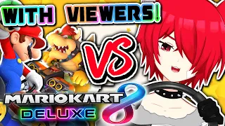 Mario Kart Deluxe 8 VS MY VIEWERS Showdown! Can You Beat Me?! 【VTuber】🔴LIVE