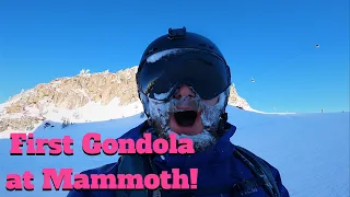 First Gondola at Mammoth mountain on Pow day.