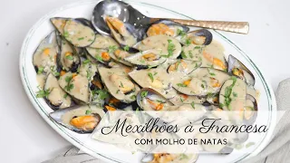 Creamy french style mussels
