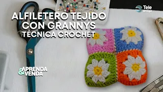 ALFILETERO CROCHET CON GRANNYS en Aprenda y Venda - Teleamiga