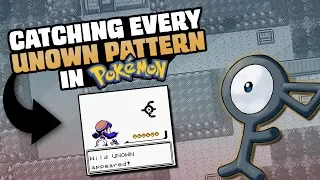 HOW EASILY CAN YOU CATCH EVERY LETTER OF UNOWN (IN EVERY GAME)?