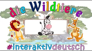 Learn Wild Animals in German: at the Zoo | Die Wildtiere | Deutsch lernen |  PDF Test