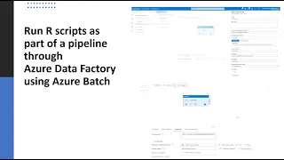 Run R scripts as part of a pipeline through Azure Data Factory using Azure Batch