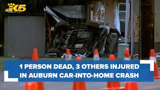 One person dead in car-into-home crash in Auburn