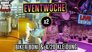 18.04. 4/20 Eventwoche, x2 Biker Boni, NEUE Kleidungs-Freischaltungen, etc. - GTA 5 Online PS5