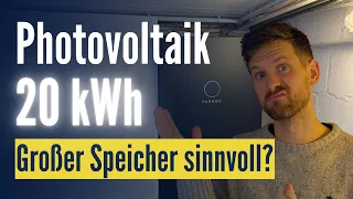 Solarstrom 2024: Was bringt ein großer Stromspeicher? Meine Erfahrung mit 20 kWh Speicher - im März