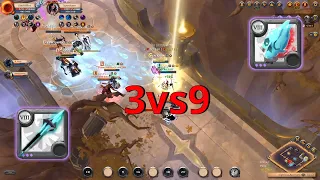 Frost madness on the roads | crazy outnumbered fights Albion Online