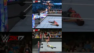 Twisted Bliss | WWE2K23 vs WWE2K17 #shorts #trend #wwe #wwe2k23 #alexabliss #bayley