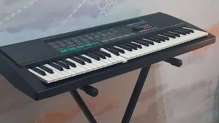 #teclado Yamaha PSR 150 usado com suporte e fonte 12v DC à venda