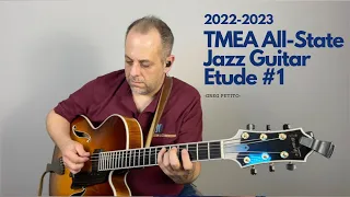 2023 TMEA All-State Jazz Guitar | Etude #1