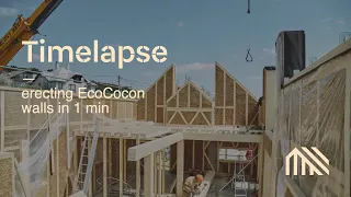 Timelapse - erecting EcoCocon walls in 1 min