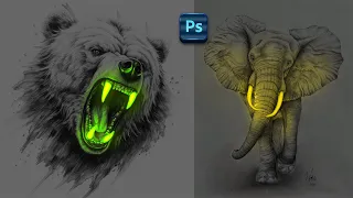 Lighting in Photoshop  Sketch Glow Effect