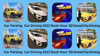 Car Parking, Car Driving 2022, Rush Hour 3D and More Car Games iPad Gameplay