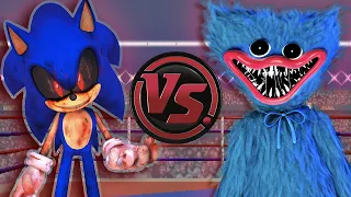 HUGGY WUGGY vs SONIC.EXE! (Poppy Playtime vs Sonic The Hedgehog Song) | CARTOON RAP ATTACK!