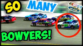 Who Is In The Lead? It's Clint Bowyer! Clint Bowyer In The Middle Of A Pile Up. SMH Clint Bowyer!