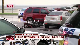 Serious injury accident on Bayshore