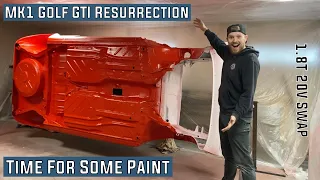 Time For Some Paint- 1983 Mk1 Golf GTI Restoration 1.8 20v t Engine Swap