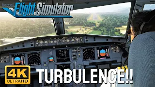 (4K)Flight Simulator 2022 ULTRA REALISM GRAPHICS - A320NEO - CROSSWIND GOAROUND - Tivat Airport