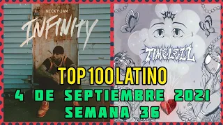 Top 100 Latino | 04 de Septiembre 2021 (Semana: 36) | Las canciones más escuchadas en Latinoamérica