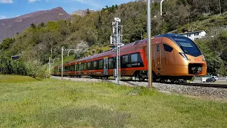 Stadler SOB Traverso FLIRT 3 - IR 46 "Treno Gottardo" - Locarno-Zürich HB - Train Transit