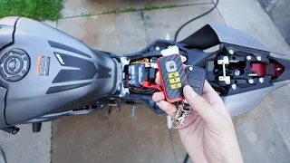 Installing An Alarm System in 5 Minutes| Yamaha R6 2019 | Works For All Motorcycles