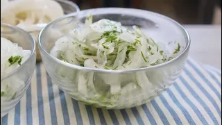 Два способа маринования лука для мясных блюд и для салатов