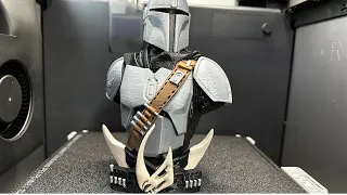 Multicolor Mandalorian Bust: 3D Printing with Bambu Lab Carbon X1