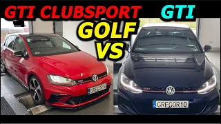 7 GTI CLUBSPORT vs 7.5 GTI VW GOLF  ChipTuning Comparision GREGOR10 Dashboard Acceleration TEST !