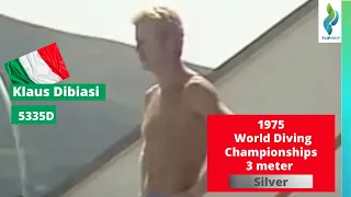 1975 Klaus Dibiasi  Team Italy - 5335D - 8s - 3 meter springboard diving - World Diving Championship