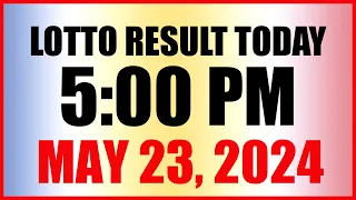 Lotto Result Today 5pm May 23, 2024 Swertres Ez2 Pcso