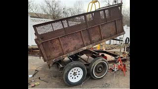 DIY 7000 lb Camper Frame Dump Trailer, part 1: sizing up the project!