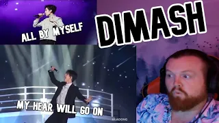 Dimash Covers Celine Dion's "My Heart Will Go On" and Eric Carmen's "All By Myself" Reaction