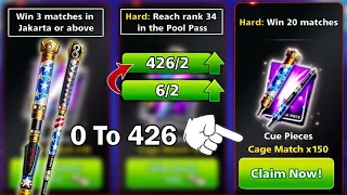 Missions Cage Match Cue 😍 From 0 to 426 Upgrade Piece 8 ball pool