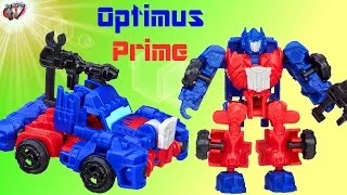 Transformers 4 Construct Bots: Optimus Prime Dinobot Riders Toy Review, Hasbro