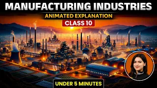 Manufacturing Industries Animation Class 10 | CBSE Class 10 Geography Chapter 6 Full Summary