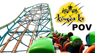 Kingda Ka Back Row POV Six Flags Great Adventure Worlds Tallest Roller Coaster