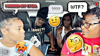 TELLING MY MOM I MISSED MY "CYCLE" TO GET HER & MY OVER PROTECTIVE BROTHERS REACTION! (HILARIOUS)