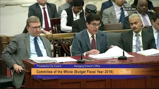 FY2019 Budget Hearing - Managing Director's Office 3-28-2018