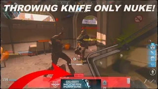 Throwing Knife Only Nuke in Modern Warfare! - UnseeableNinja (Worlds First)