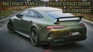 Mercedes-AMG GT 63 S 4-Door Coupe | Loud Baq Exhaust | Downpipe + cat-back Sound & Acceleration