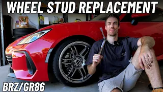 How To Replace A Wheel Stud On A Subaru BRZ