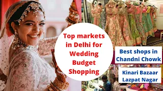 Wedding shopping Delhi Best shops for Bridal lehenga, sarees & dresses  शादी की शॉपिंग चांदनी चौक