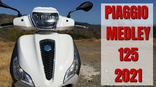 Piaggio Medley 125 (2021) 🛵 Probefahrt, Walkaround, 0 auf 100 km/h (DEUTSCH) 🛵 VLOG186